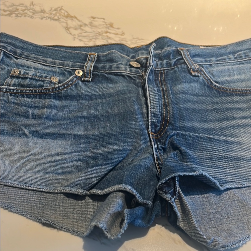Blue Denim Shorts